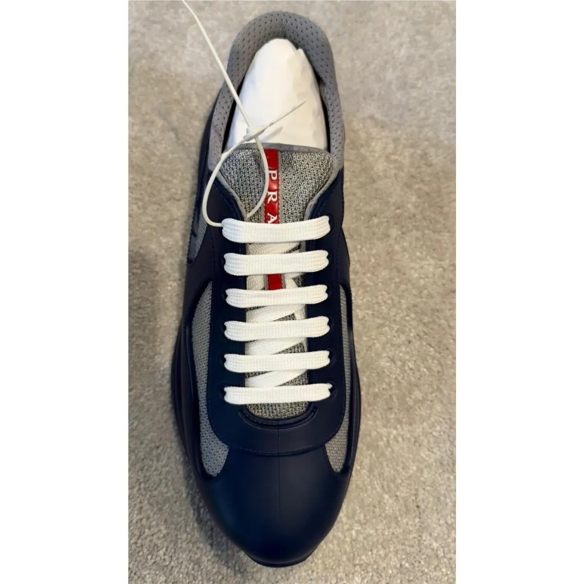 Prada Men`s Calzature Uomo - Icon Soft in Royal Color Sneaker - Size 44