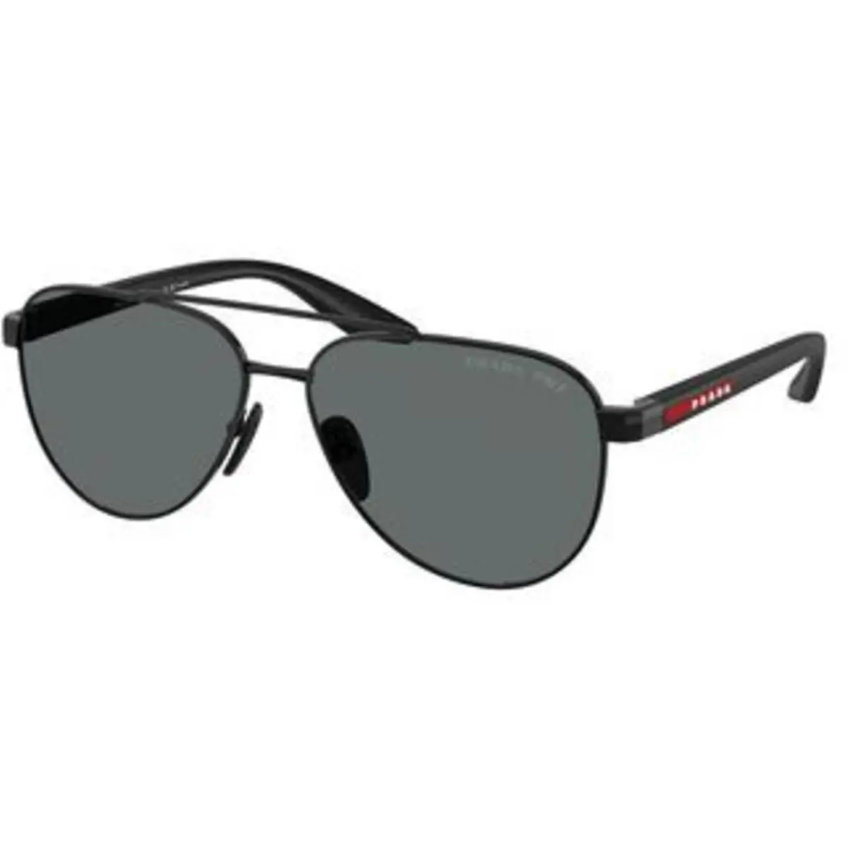 Linea Rossa PS A 52 S Black / Polar Dark Grey 1AB5Z1 Size 58 Sunglasses by Prada