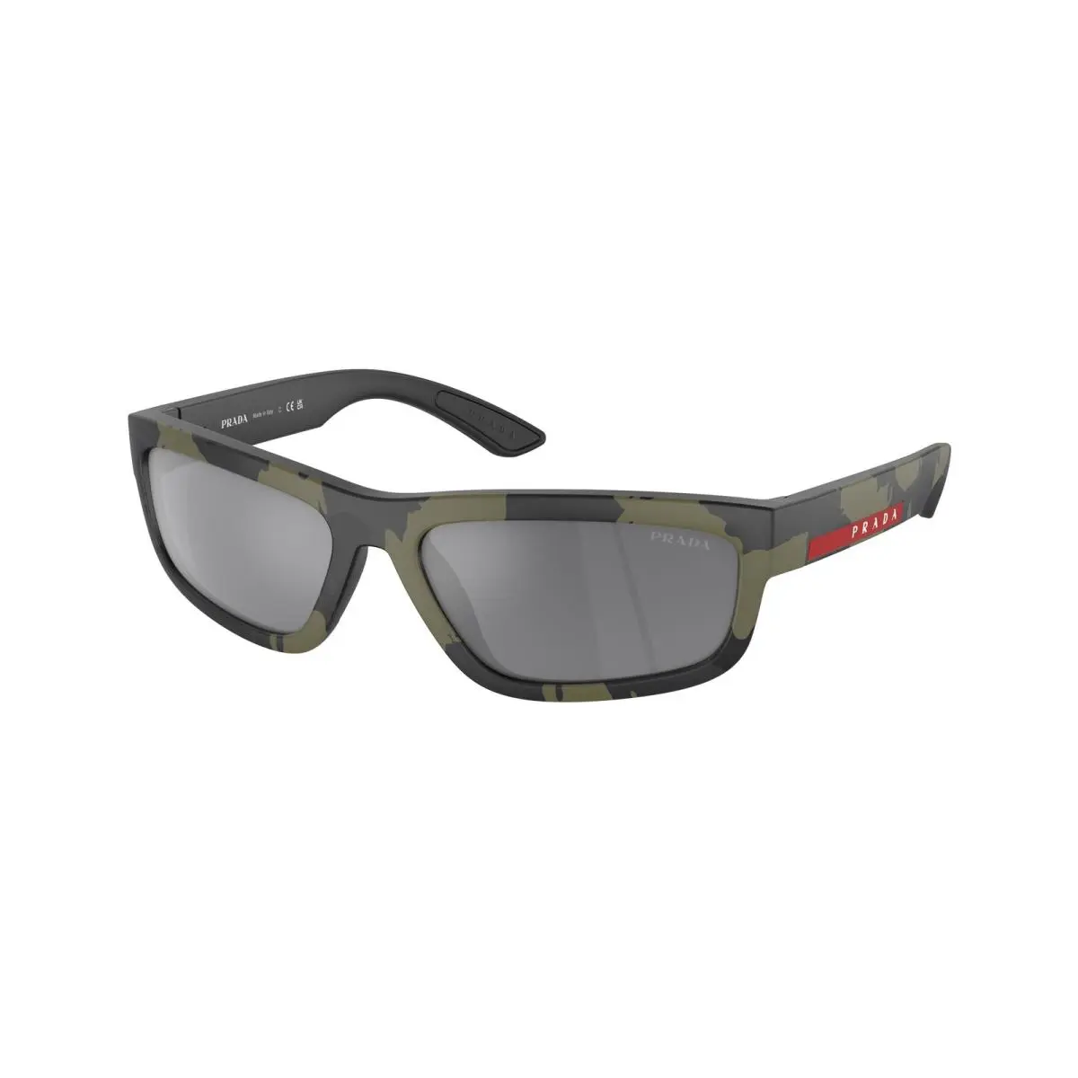 Linea Rossa PS 5 ZS Green Mimetic Rubbered 14X07G Size 59 Sunglasses by Prada