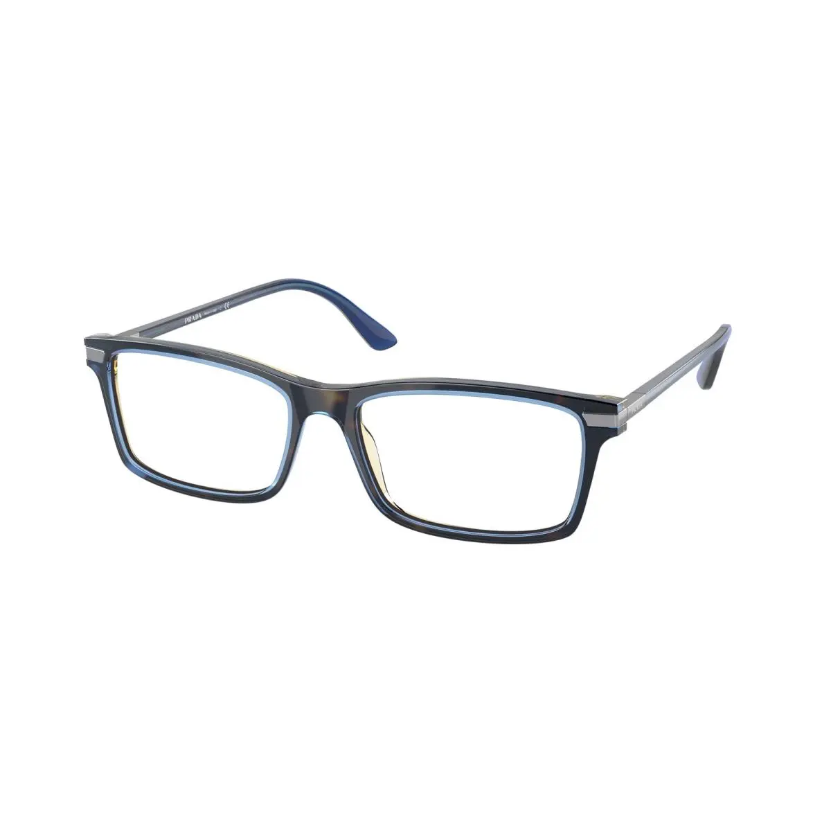 PR 03YV ZXH1O1 Denim Tortoise Demo Lens 56 mm Men`s Eyeglasses Obi by Prada