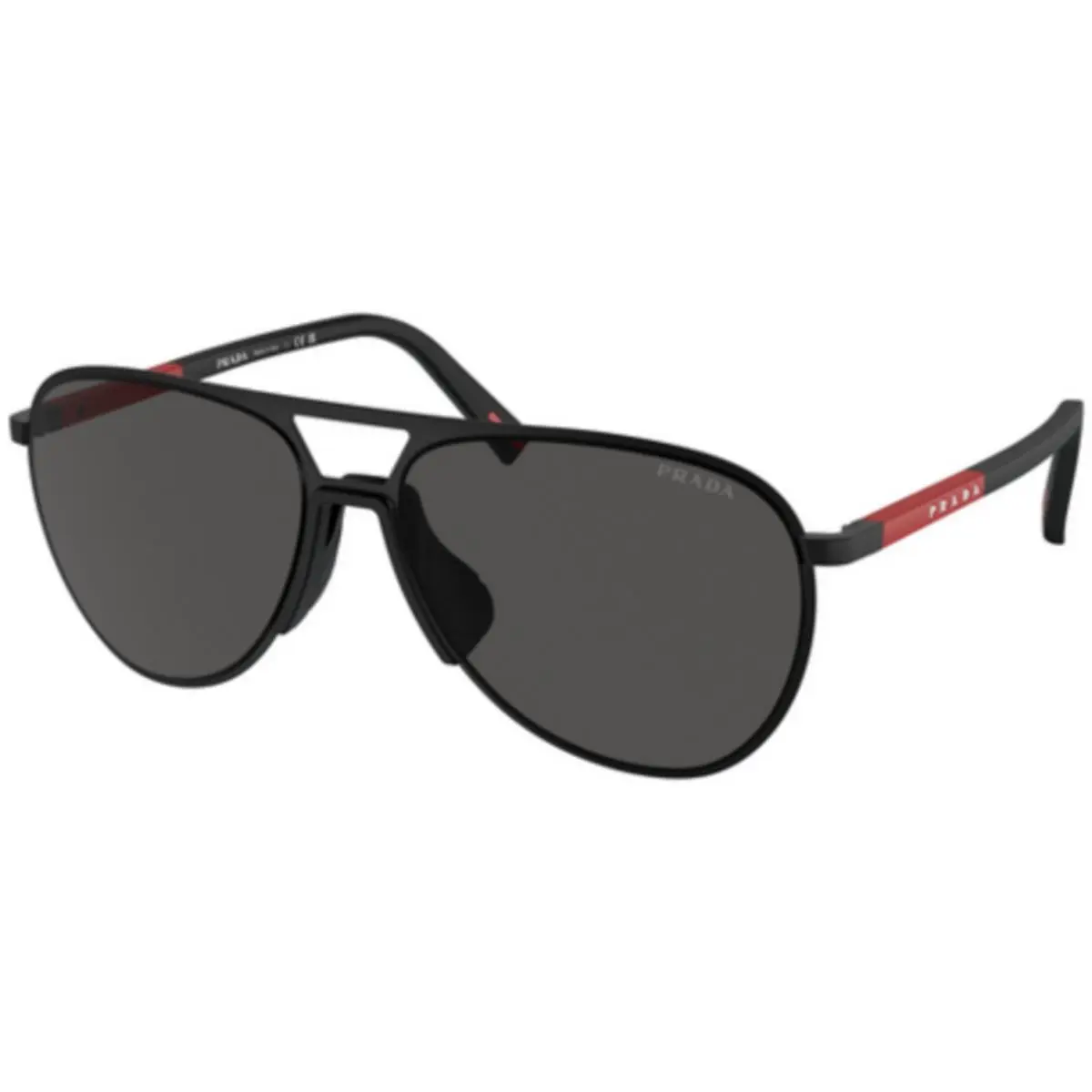 Linea Rossa PS 53 ZS Matte Black / Dark Grey 1BO06F Size 59 Sunglasses by Prada