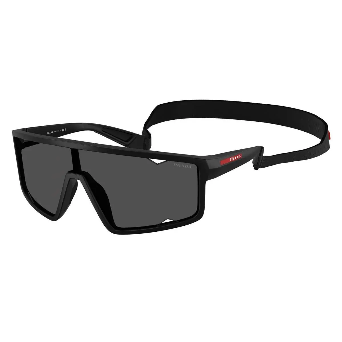 Linea Rossa PS A 03 S Matte Black / Dark Grey 1BO5S0 Size 41 Sunglasses by Prada