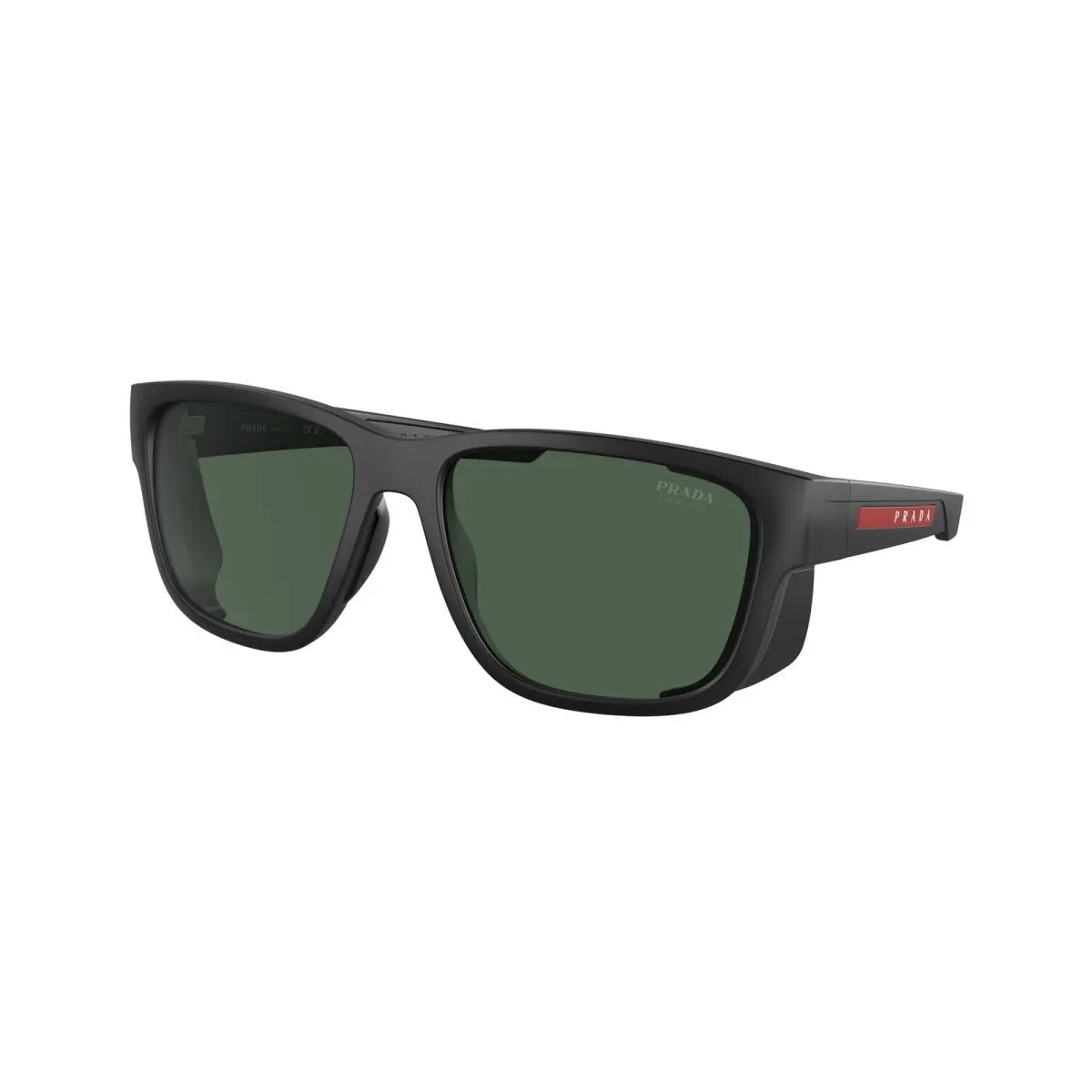 Linea Rossa PS 7 WS Matte Black Dark Green 1BO06U Size 59 Sunglasses by Prada
