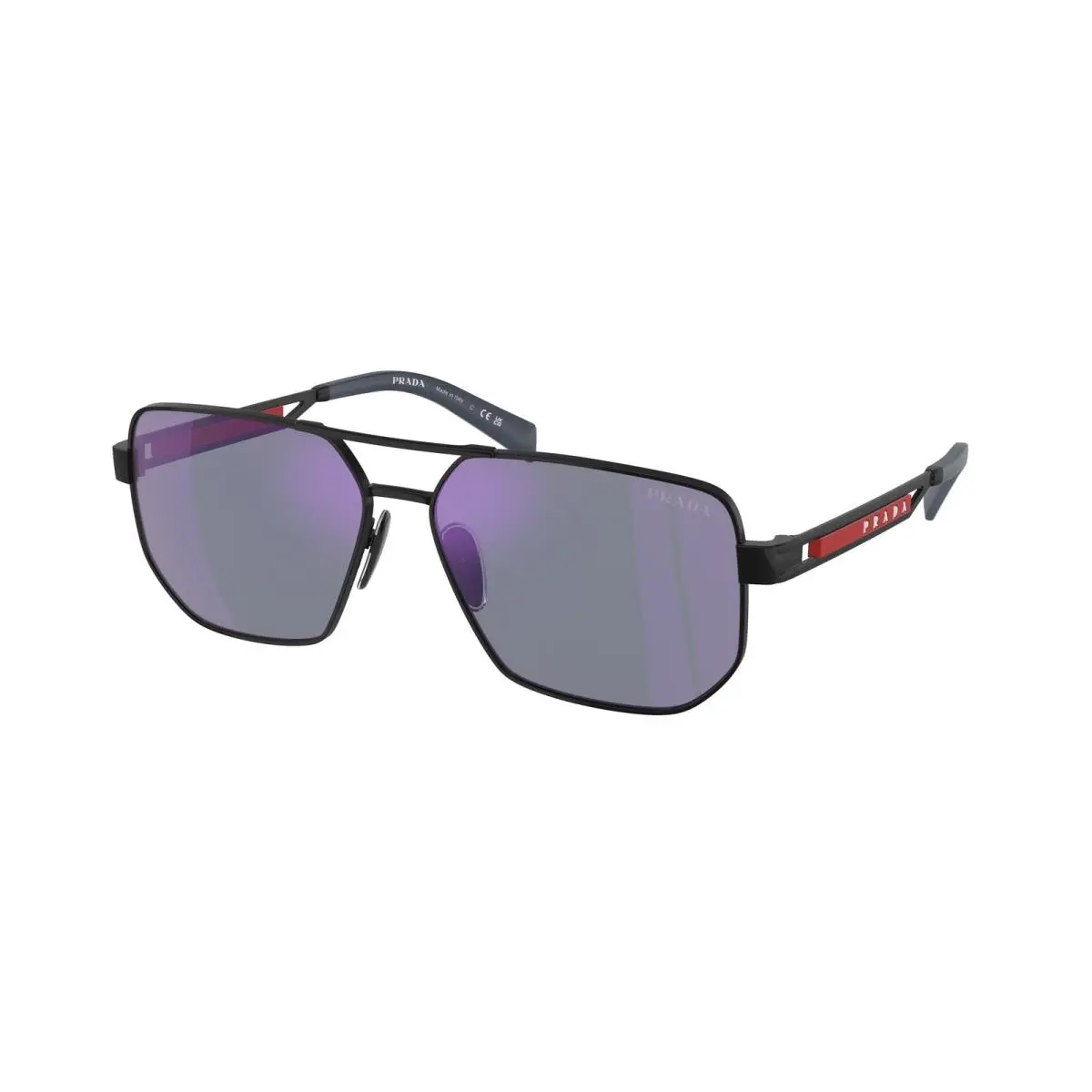 Linea Rossa PS 51 ZS Matte Black 1BO70A Size 59 Sunglasses by Prada