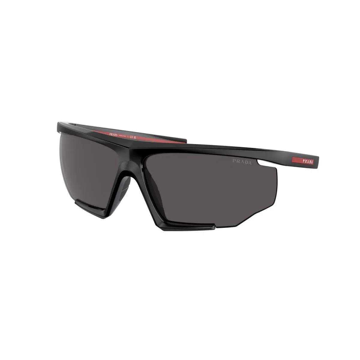 Linea Rossa PS 7 YS Black/black Rubber Dark Grey DG006F Size 76 Sunglasses by Prada
