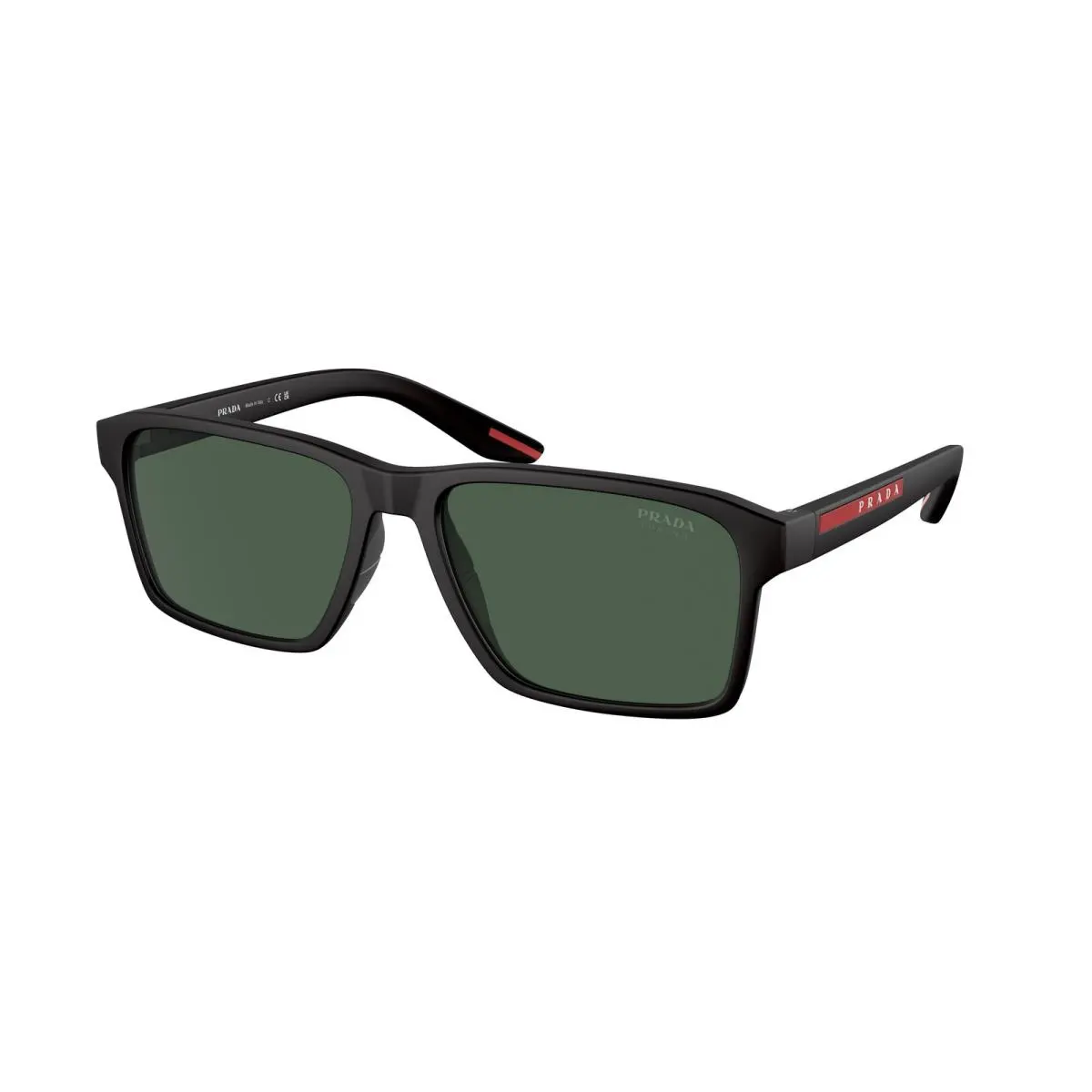 Linea Rossa PS 5 YS Black Rubber DG006U Size 58 Sunglasses by Prada