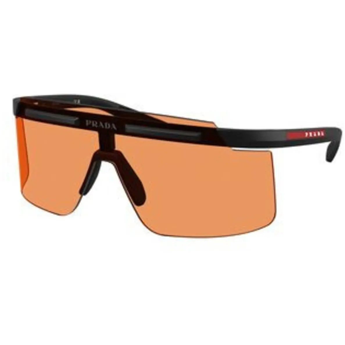 Linea Rossa PS B 06 S Matte Black / Orange 1BO90U Size 40 Sunglasses by Prada
