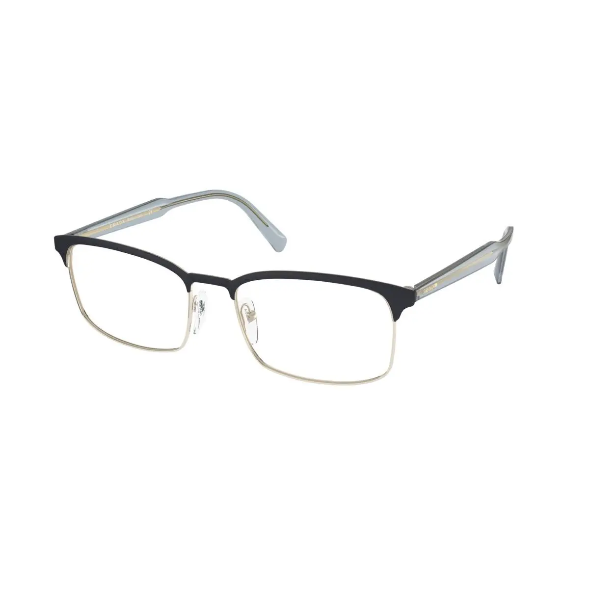 Prada PR 54WV VH81O1 Matte Blue Pale Gold Demo Lens 54 mm Men`s Eyeglasses Obi