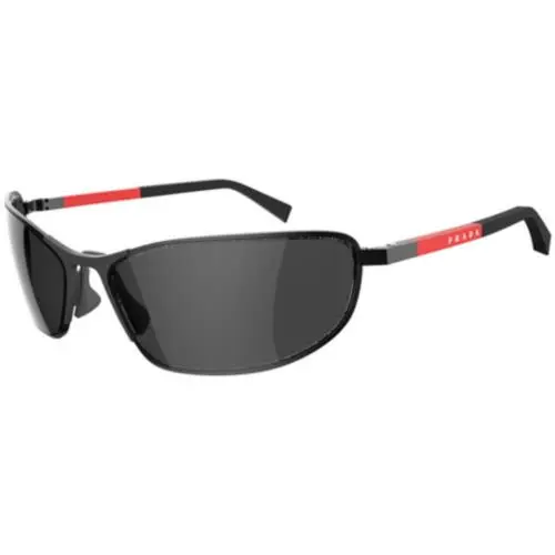 Linea Rossa PS 55 ZS Matte Black Dark Grey 1BO06F Size 60 Sunglasses by Prada