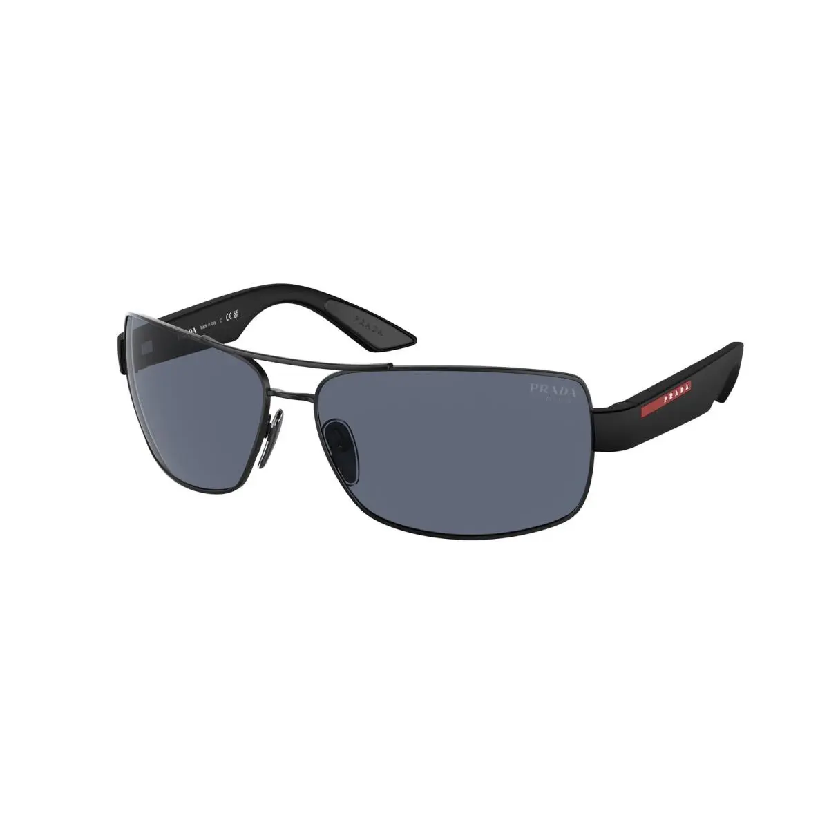 Linea Rossa PS 50 ZS Matte Black / Blue Tuning 1BO09R Size 65 Sunglasses by Prada