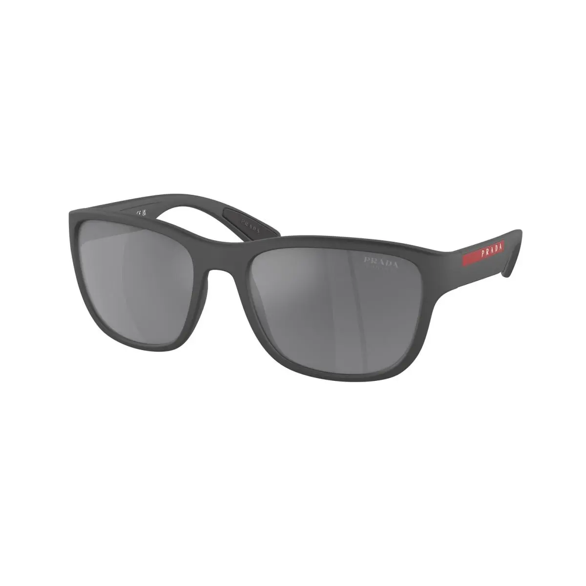 Linea Rossa PS 1 US Active Grey Rubber Mirror UFK5L0 Size 59 Sunglasses by Prada