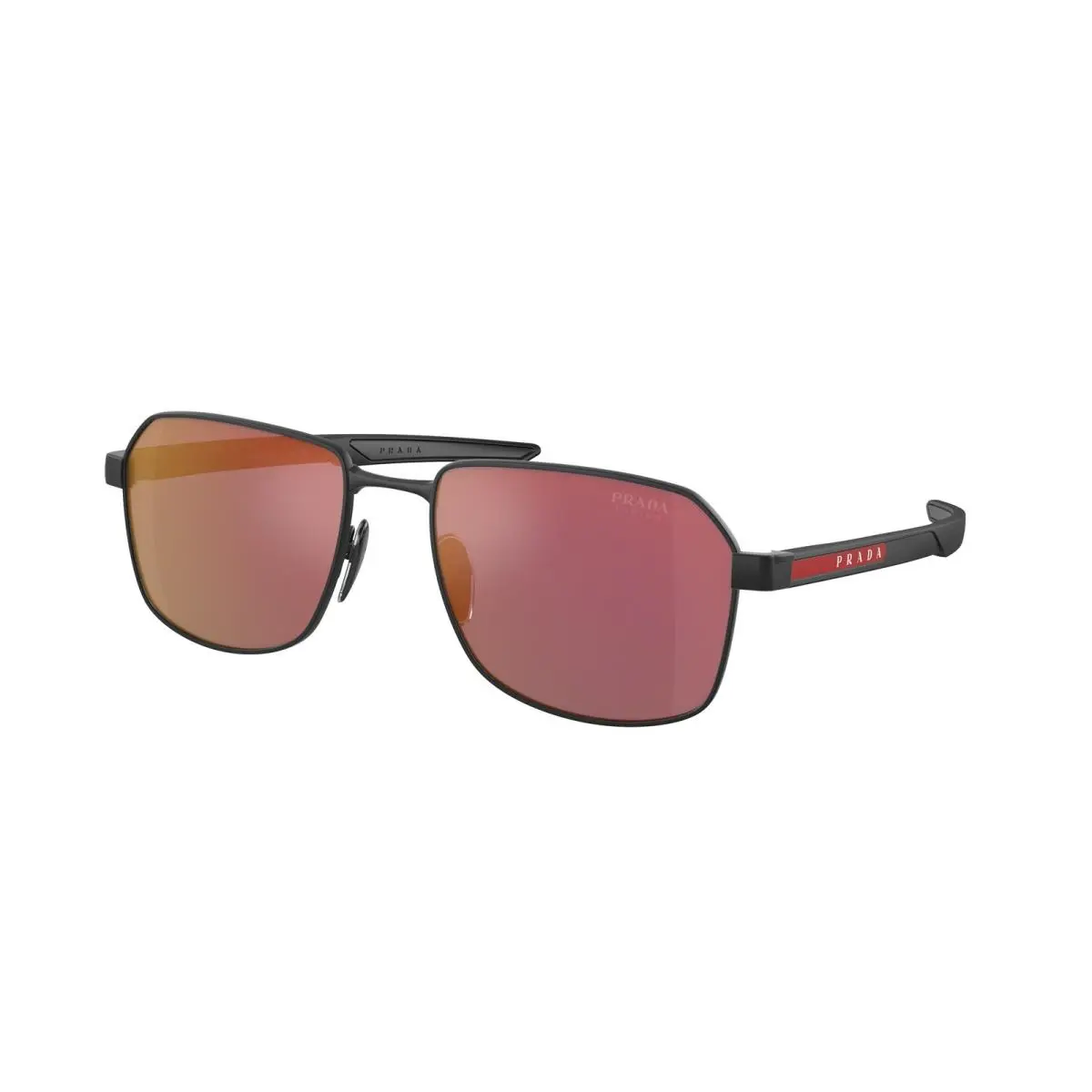 Linea Rossa PS 54 WS Black Rubber DG010A Size 57 Sunglasses by Prada
