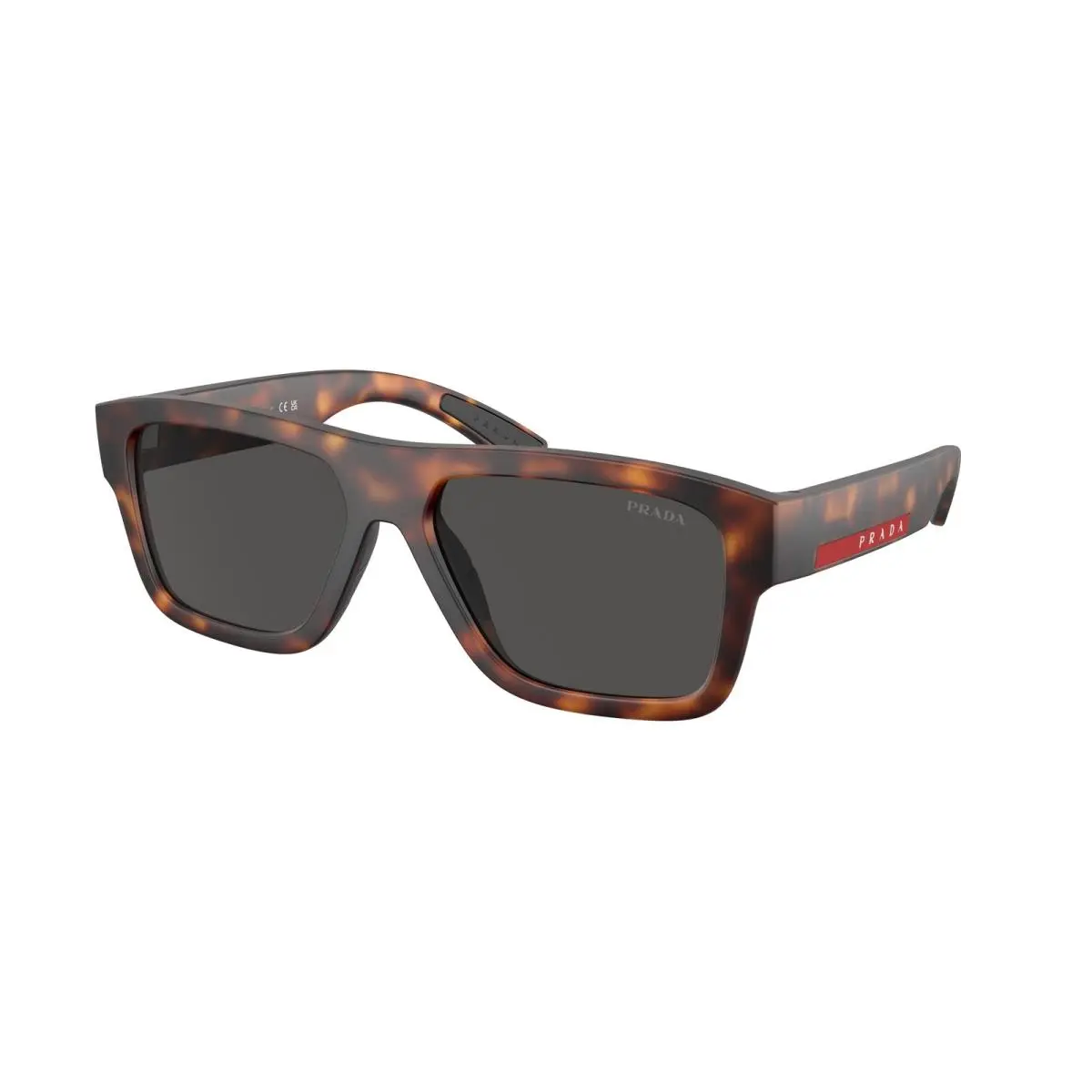 Linea Rossa PS 4 ZS Dark Havana Rubbered Grey 17X06F Size 56 Sunglasses by Prada
