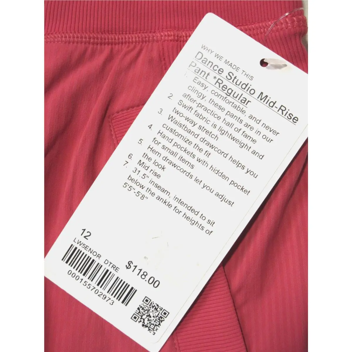 Lululemon clothing - Red 2