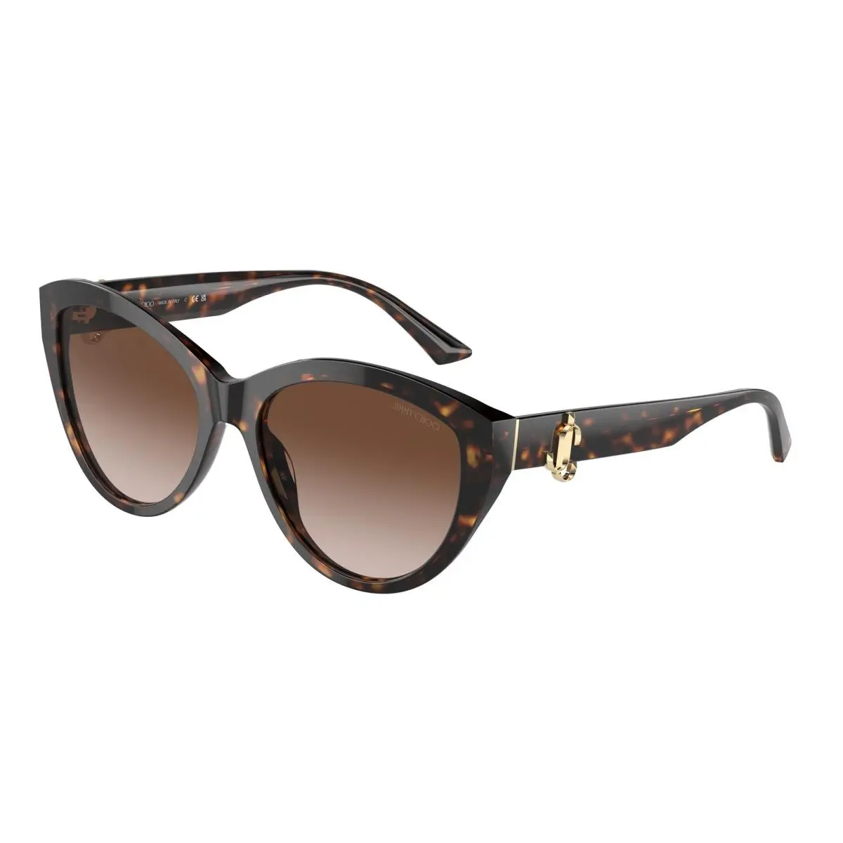 JC 5007 F Havana Gradient Brown 500213 Size 55 Sunglasses by Jimmy Choo