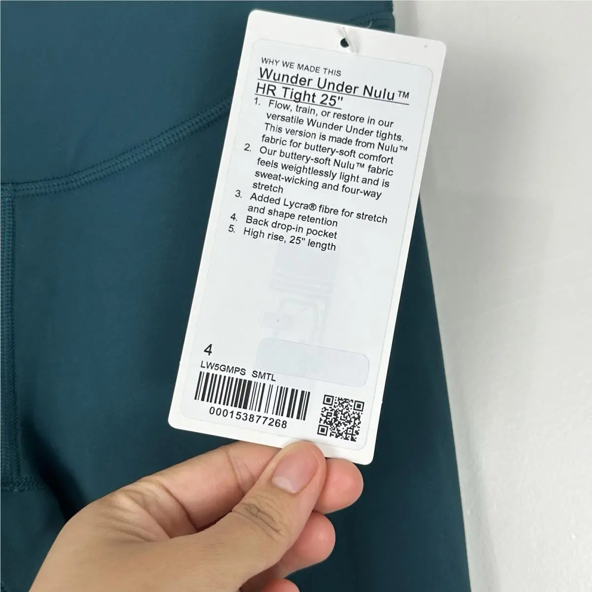 Lululemon clothing - WUNDER UNDER NULU 25