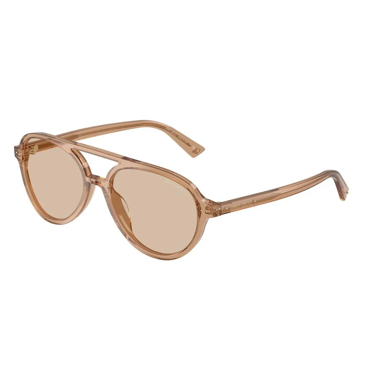 JC 5055 U Transparent Tan / Brown 507693 Size 55 Sunglasses by Jimmy Choo