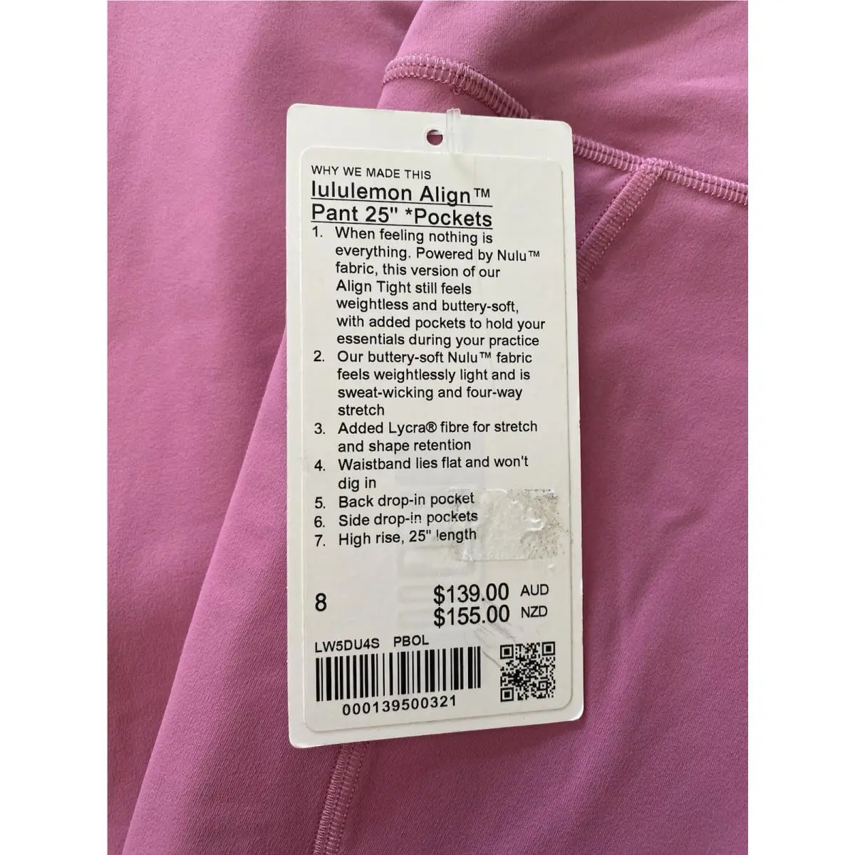 Lululemon clothing - Pink blossom 2