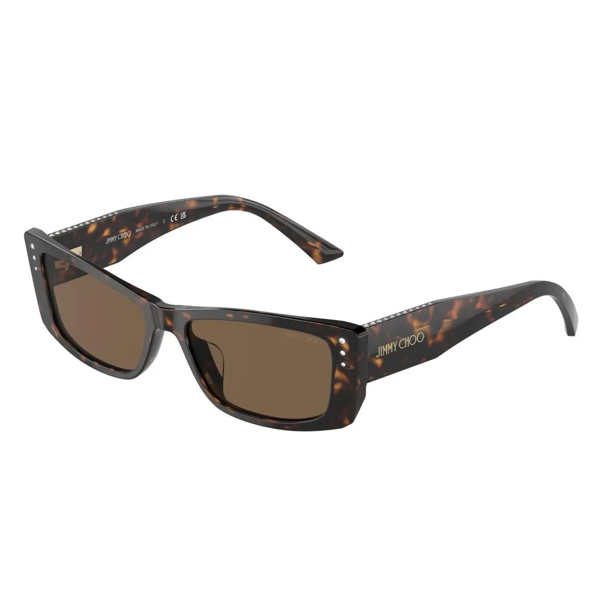 JC 5002 BU Havana Dark Brown 500273 Size 55 Sunglasses by Jimmy Choo