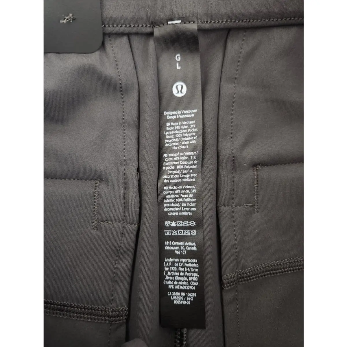 Lululemon clothing - Graphite Grey 3