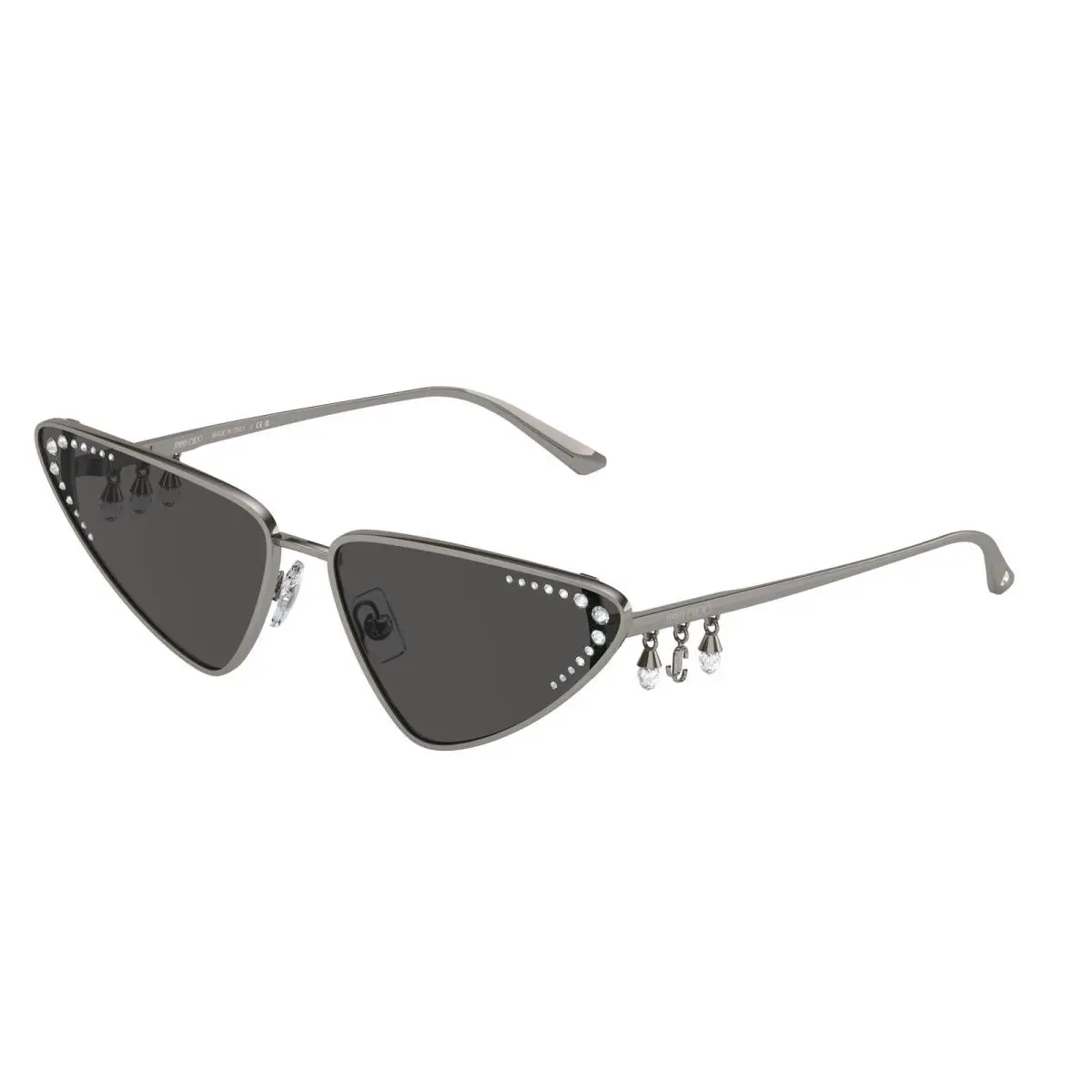 Jimmy Choo JC 4001 B Gunmetal Dark Grey 300487 Size 63 Sunglasses