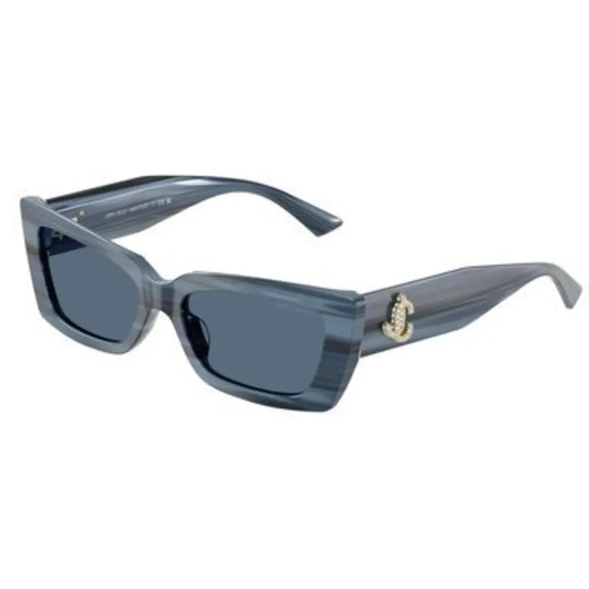 JC 5037 BU Striped Navy / Dark Blue 507280 Size 54 Sunglasses by Jimmy Choo