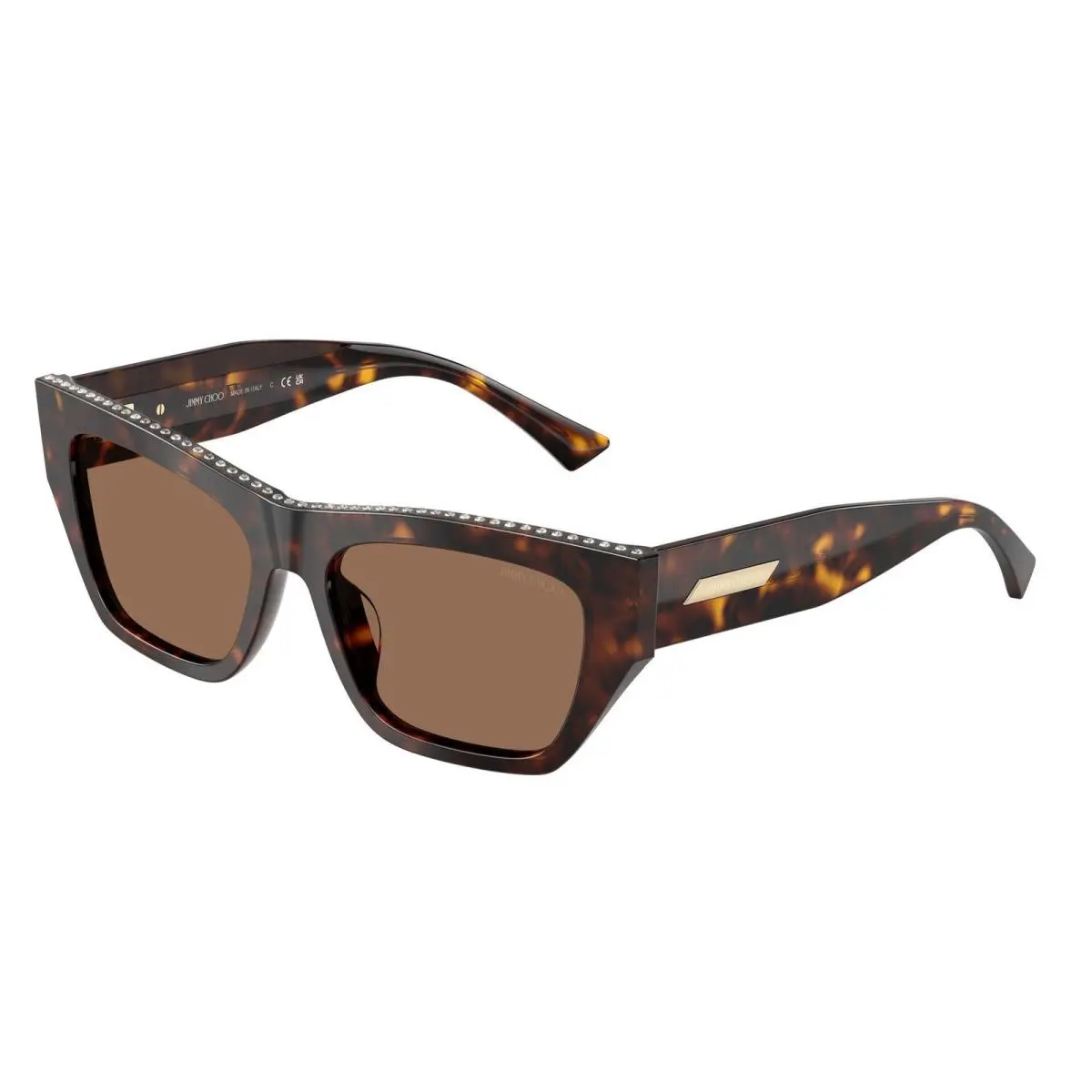 JC 5035 B Havana / Dark Brown 500273 Size 54 Sunglasses by Jimmy Choo