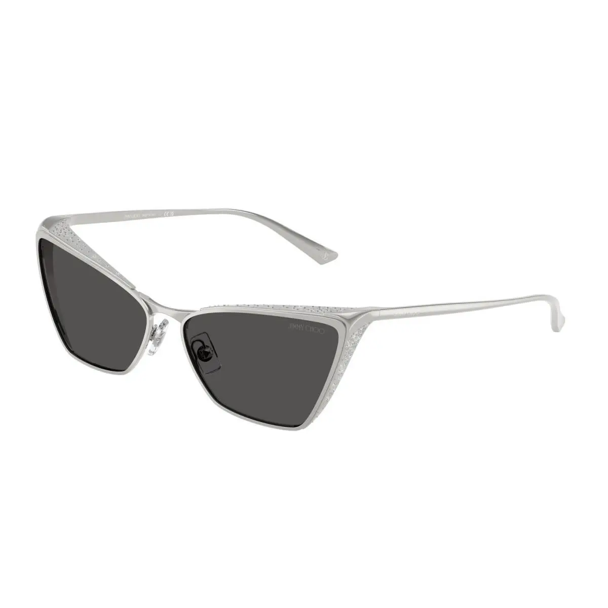 JC 4019 B Silver / Dark Grey 300287 Size 58 Sunglasses by Jimmy Choo