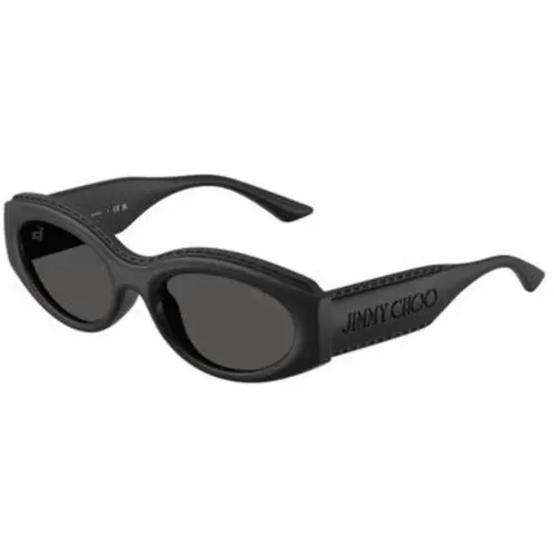 Jimmy Choo JC 6002 U Matte Black / Dark Grey 500187 Size 54 Sunglasses