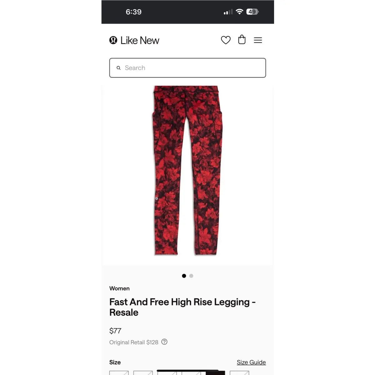 Lululemon clothing - Red 5