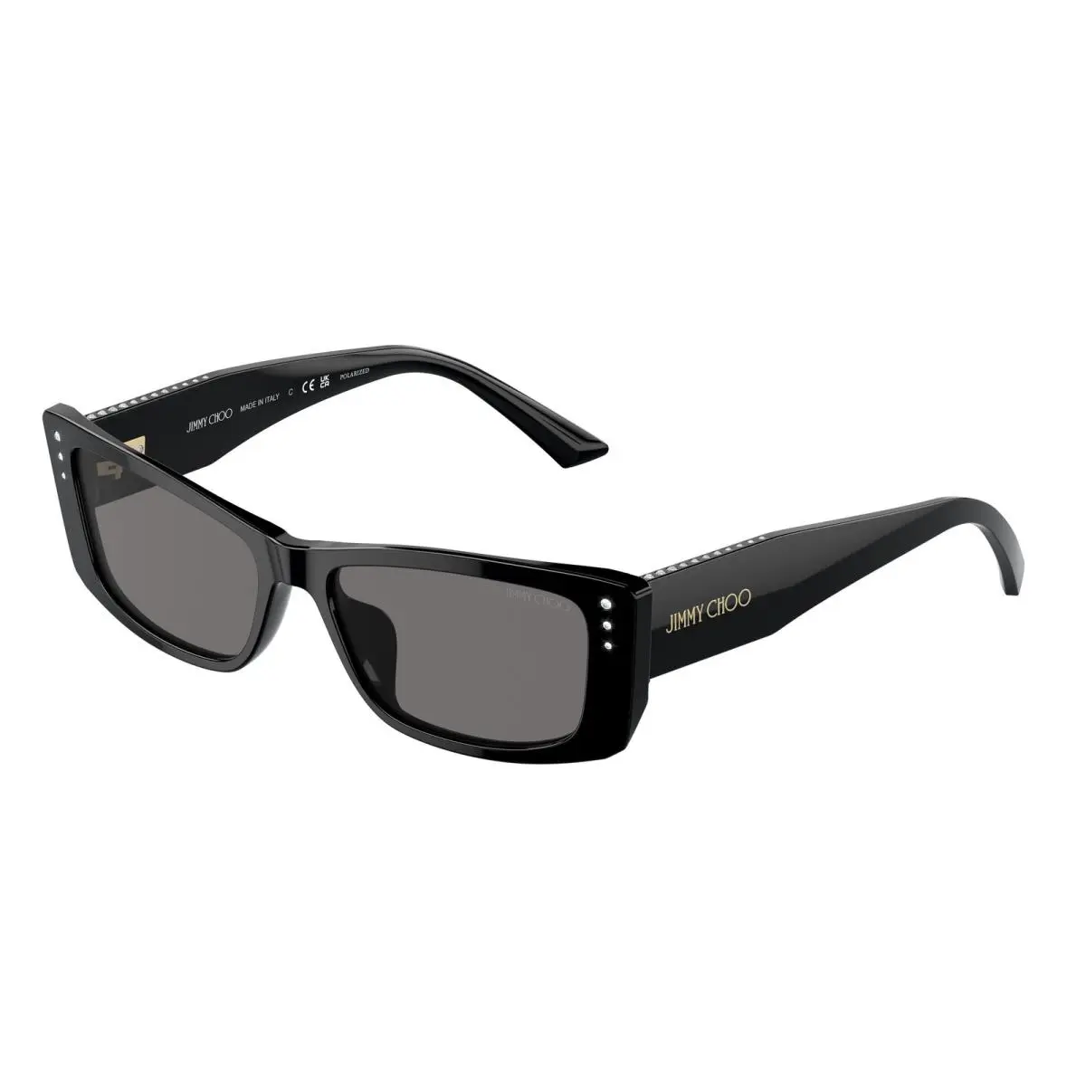 JC 5002 BU Black Dark Grey Polar 500081 Size 55 Sunglasses by Jimmy Choo