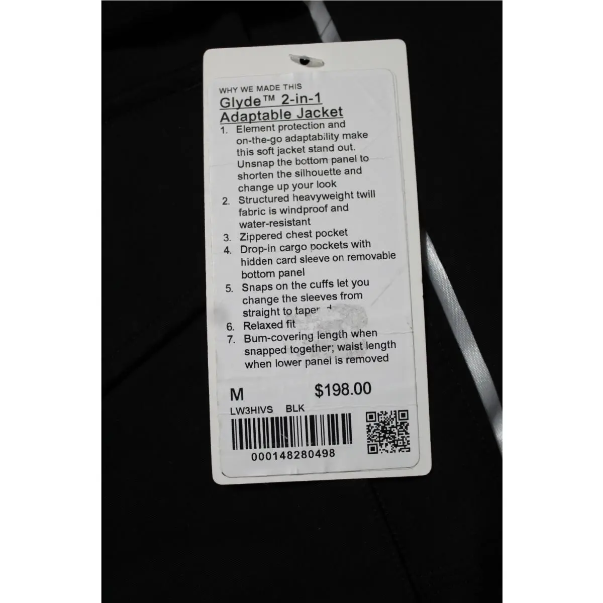 Lululemon clothing - Lululemon Glyde 2-in1 Adaptable Jacket - Black 1