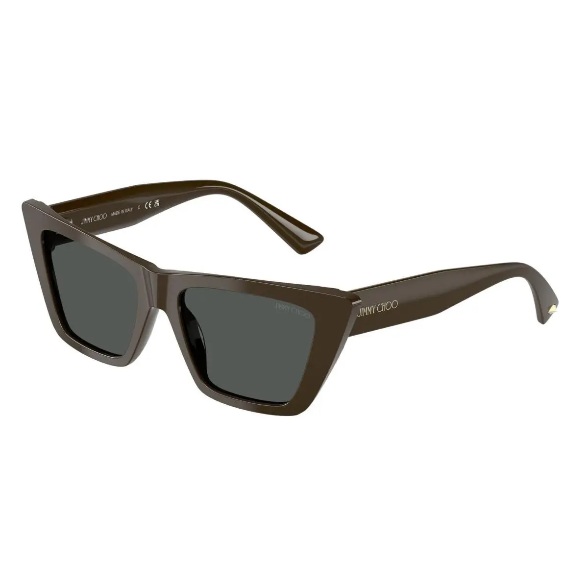 Jimmy Choo JC 5028 Caper Green / Dark Grey 506087 Size 53 Sunglasses