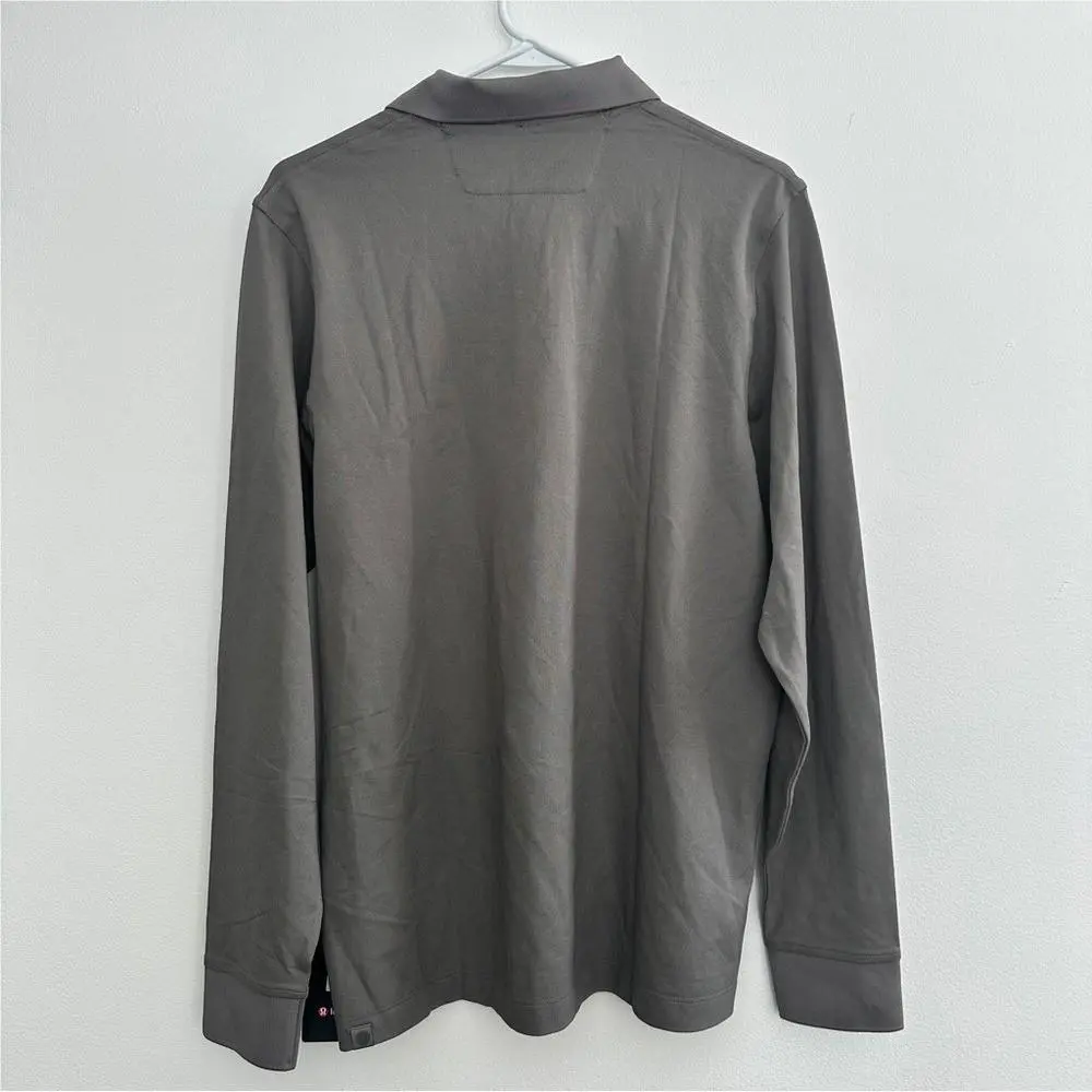 Lululemon clothing - Classic-Fit Pique Long-Sleeve Polo - Pique Polo - Gray 0