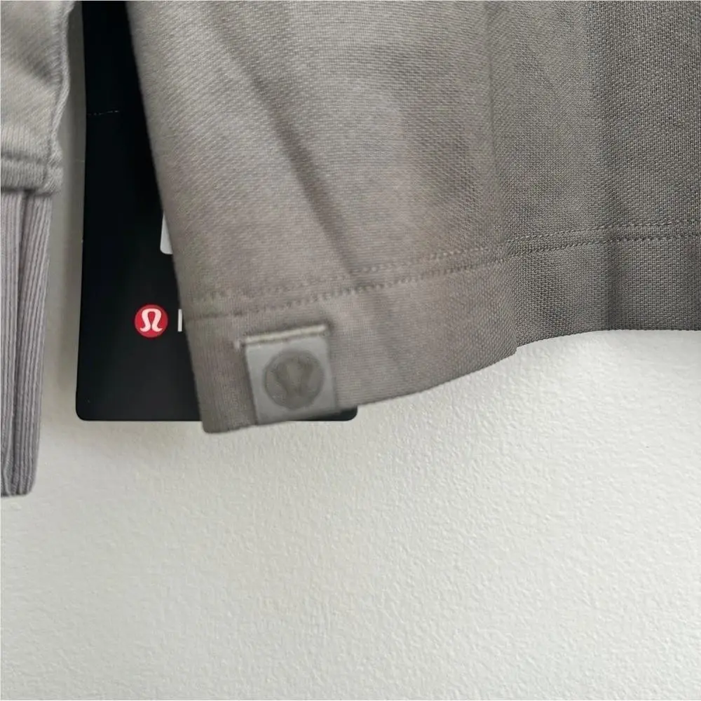 Lululemon clothing - Classic-Fit Pique Long-Sleeve Polo - Pique Polo - Gray 4