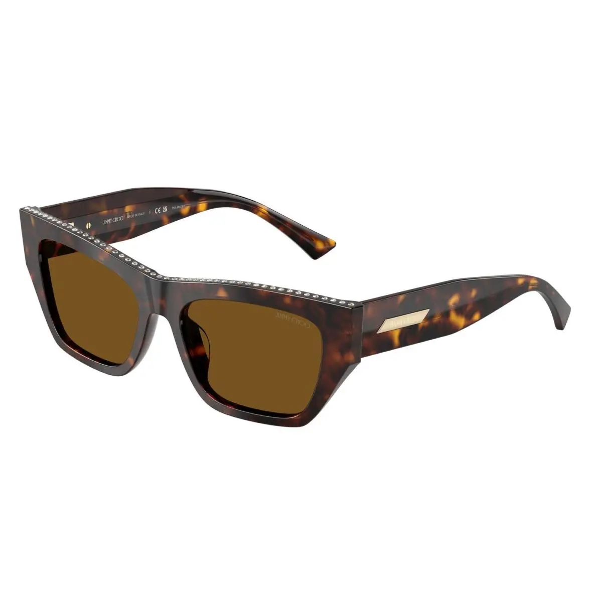 JC 5035 B Havana / Dark Brown Polar 500283 Size 54 Sunglasses by Jimmy Choo