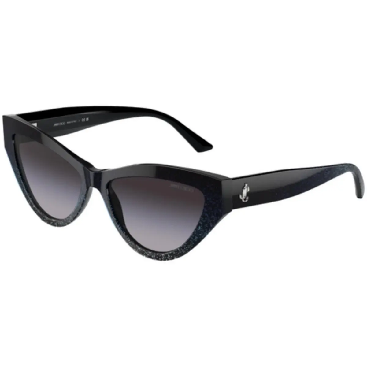 JC 5004 Black Gradient Glitter / Grey 504587 Size 55 Sunglasses by Jimmy Choo
