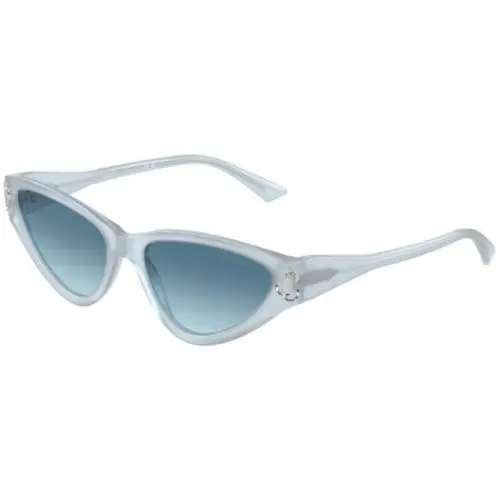 Jimmy Choo JC 5019 Opal Azure / Gradient Blue 502619 Size 55 Sunglasses