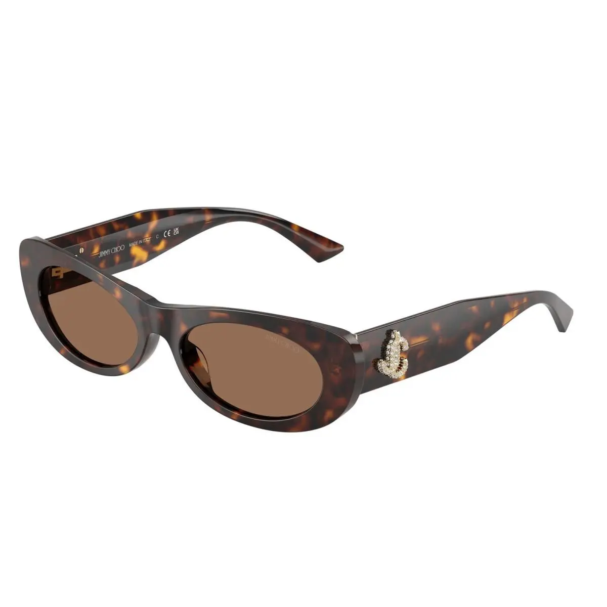 Jimmy Choo JC 5038 BU Havana / Dark Brown 500273 Size 54 Sunglasses