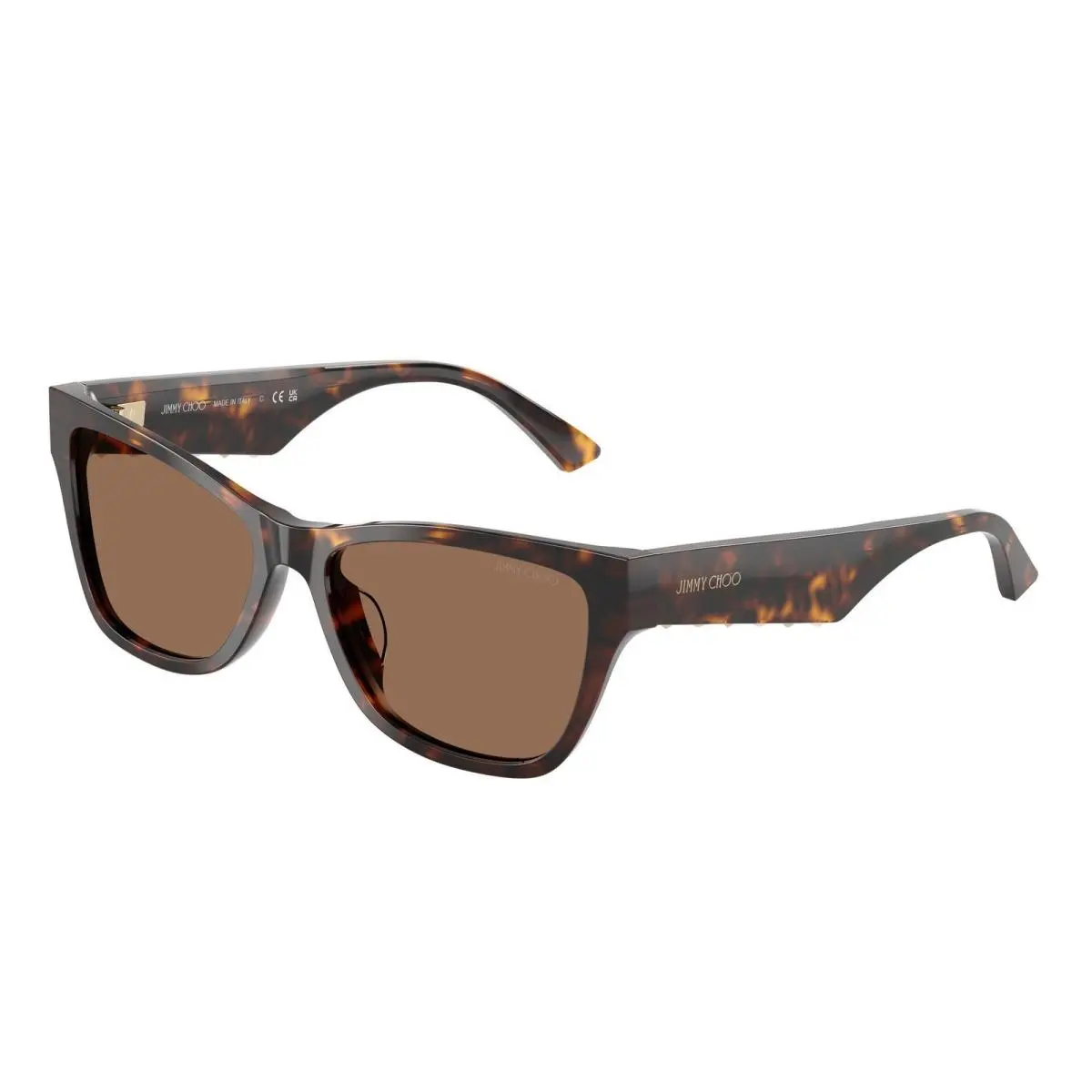 JC 5024 HU Havana / Dark Brown 500273 Size 55 Sunglasses by Jimmy Choo