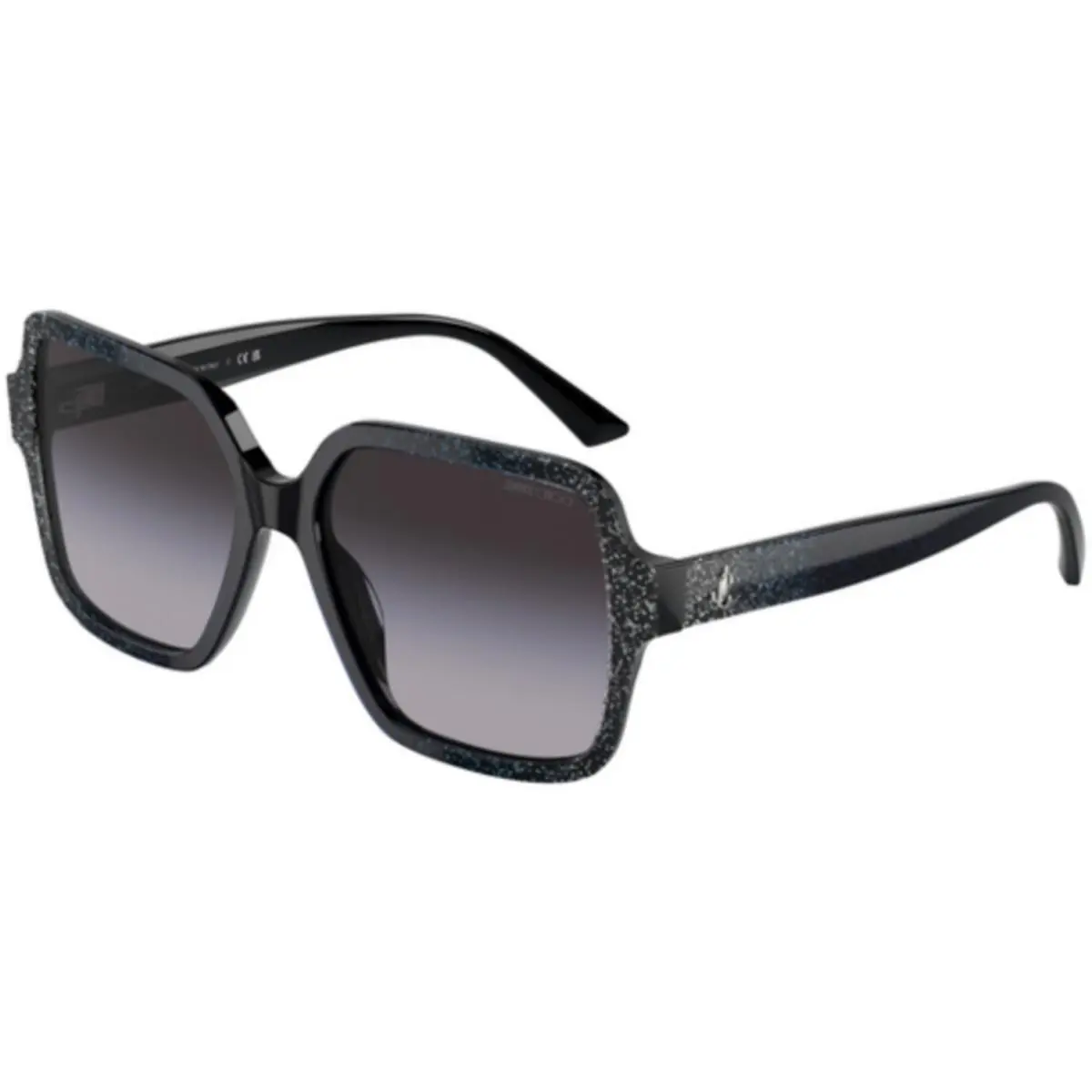 JC 5005 Black Gradient Glitter / Grey 50418G Size 55 Sunglasses by Jimmy Choo