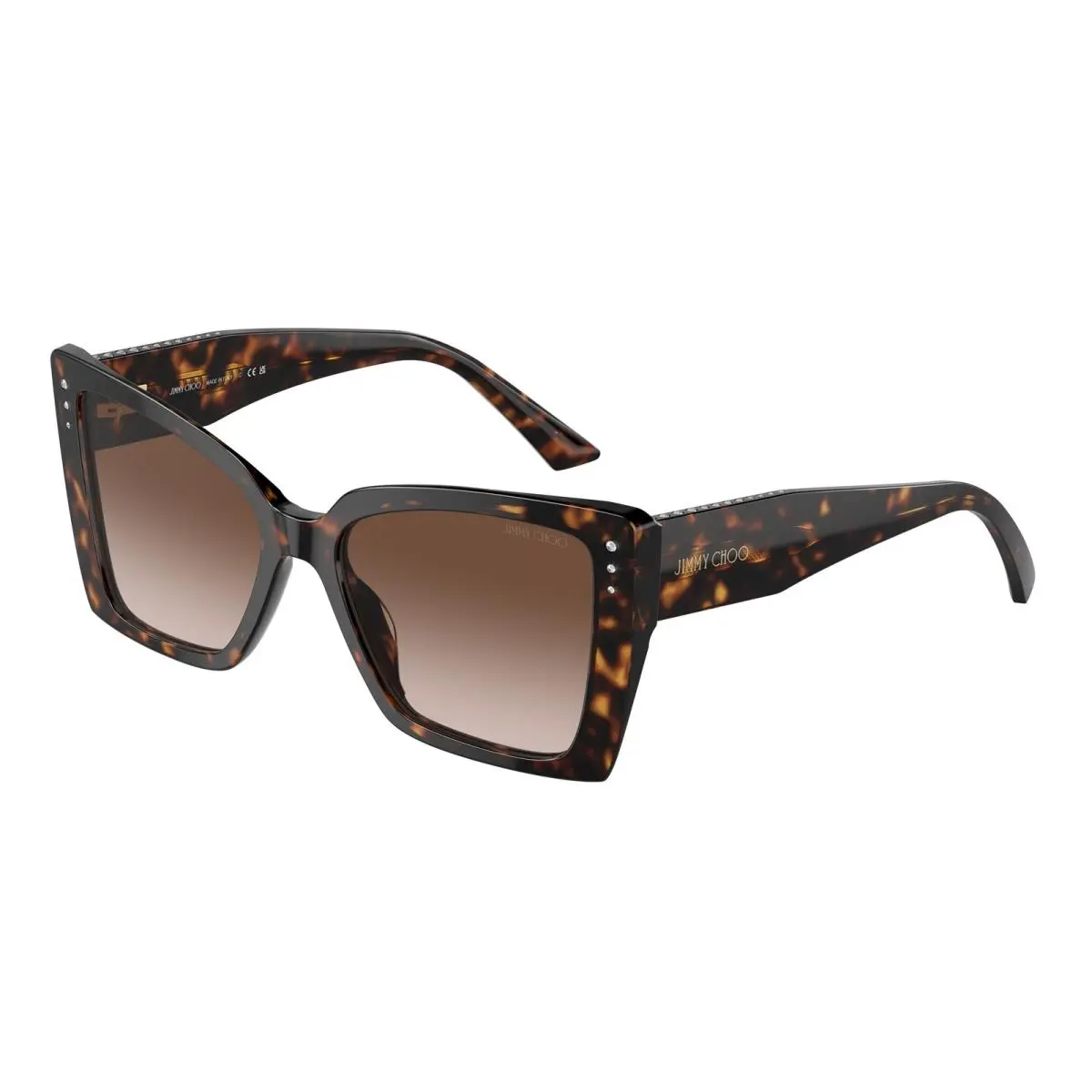 Jimmy Choo JC 5001 B Havana Gradient Brown 500213 Size 54 Sunglasses