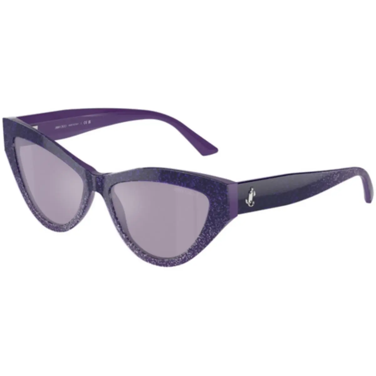 Jimmy Choo JC 5004 Violet Gradient Glitter / Mirror 50482S Size 55 Sunglasses