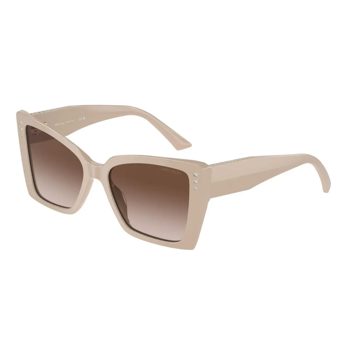JC 5001 B Beige Gradient Brown 501113 Size 54 Sunglasses by Jimmy Choo