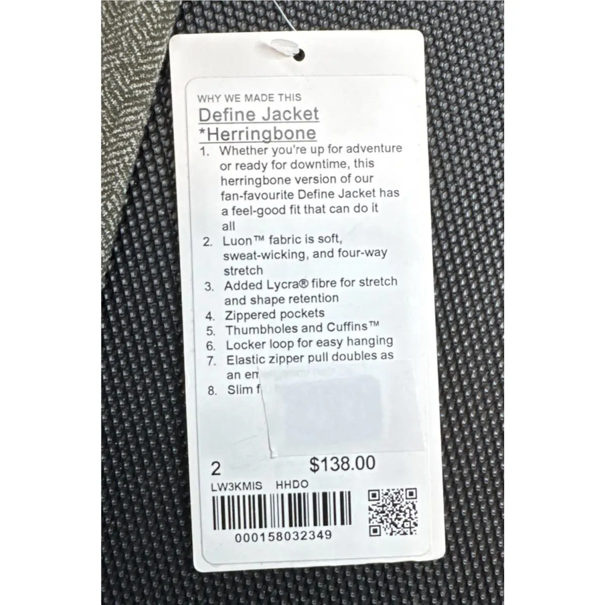 Lululemon clothing - Brown/Green Olive Herringbone 4