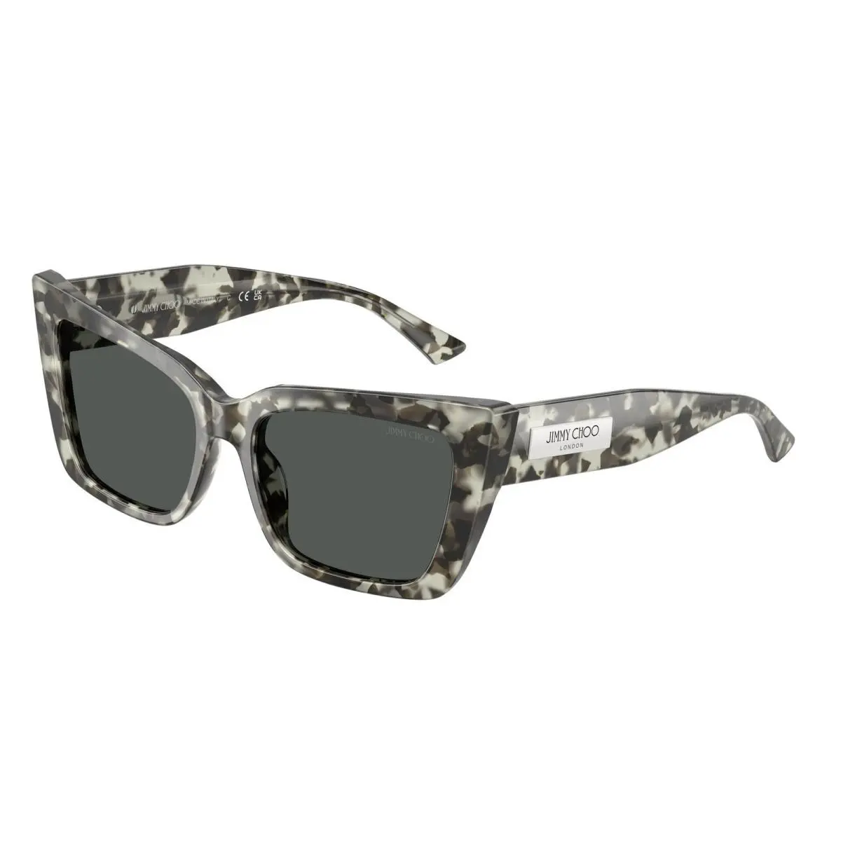 JC 5041 Opal Milky Havana / Dark Grey 506887 Size 54 Sunglasses by Jimmy Choo