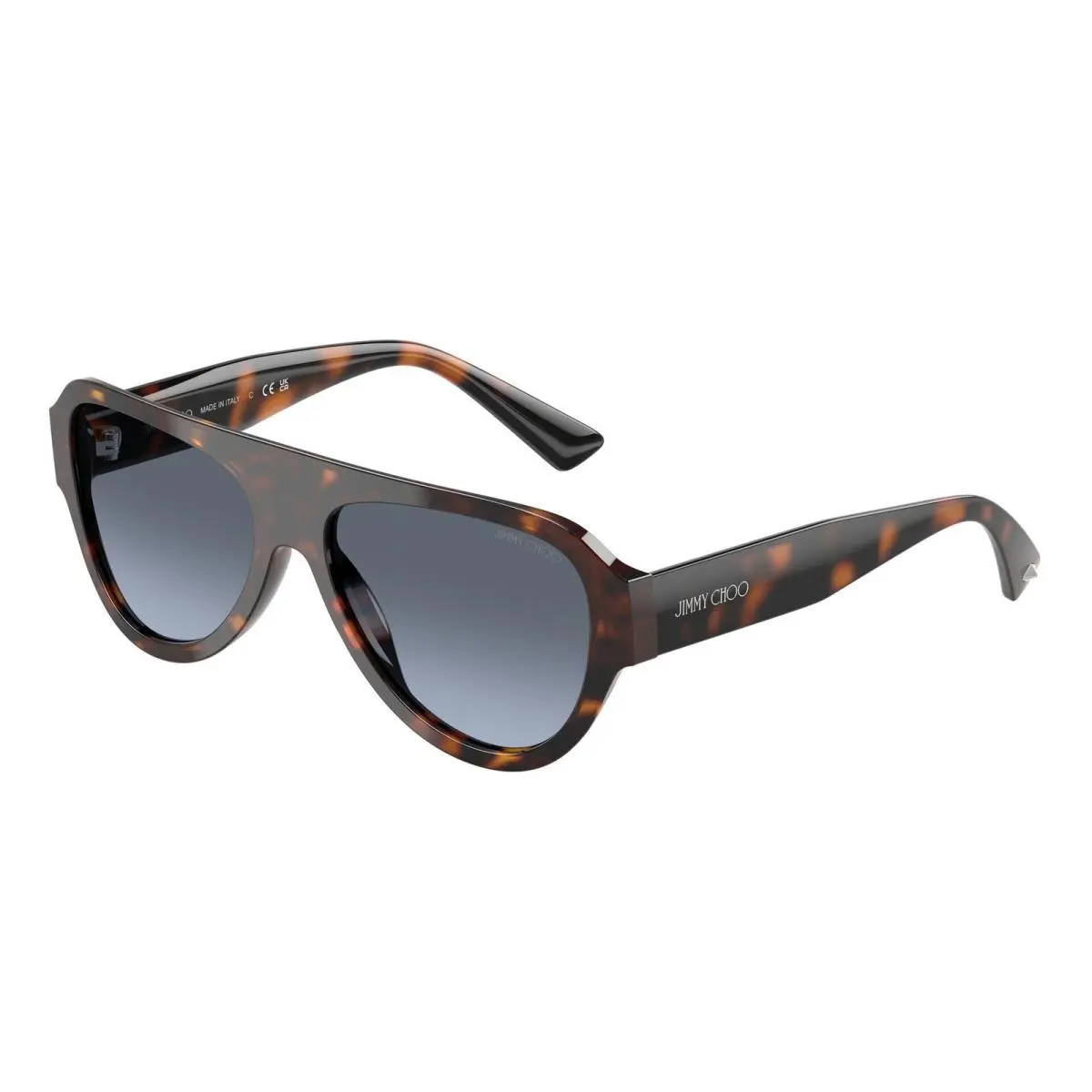 Jimmy Choo JC 5027 Havana / Gradient Blue 50028F Size 55 Sunglasses