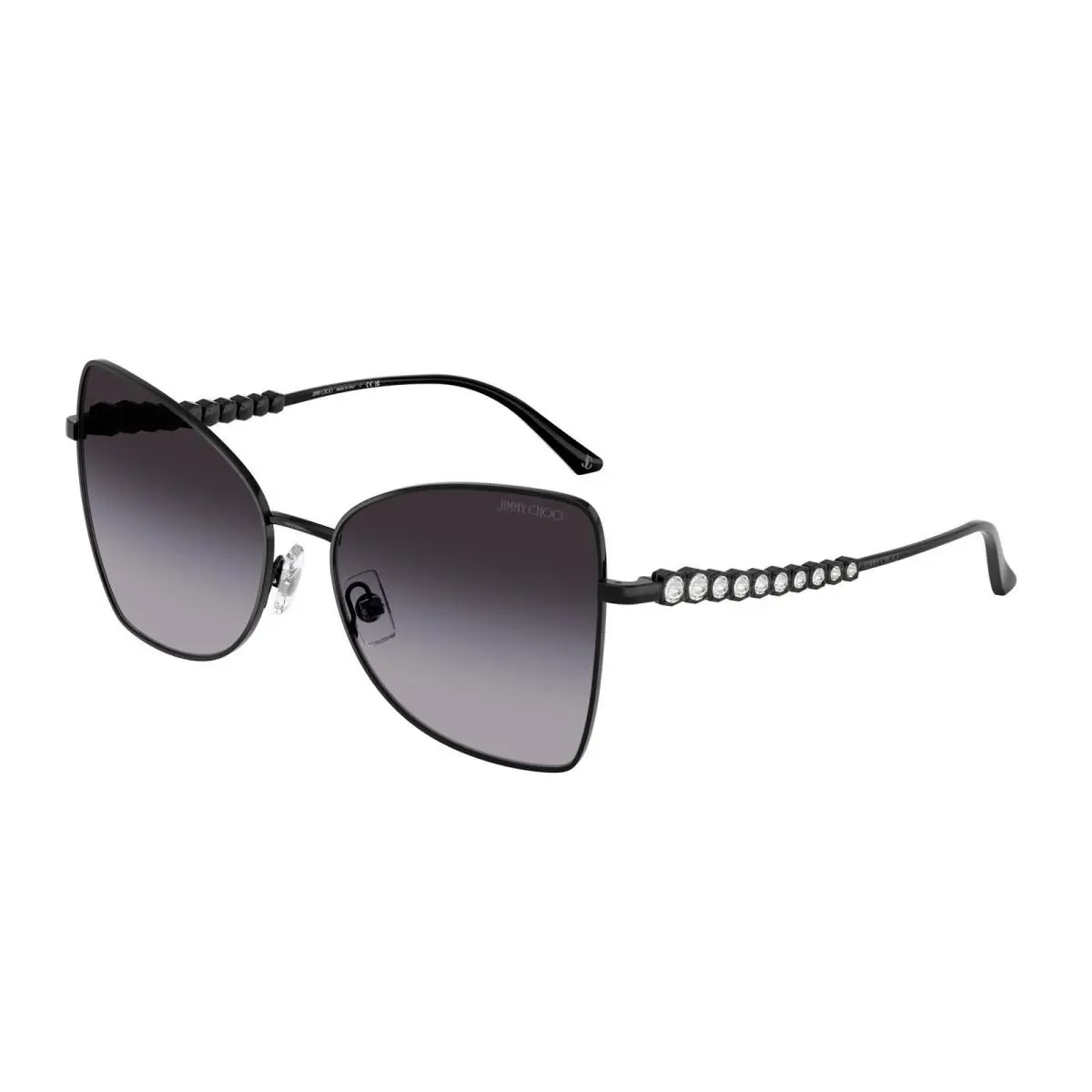 JC 4010 B Black / Gradient Grey 30008G Size 55 Sunglasses by Jimmy Choo