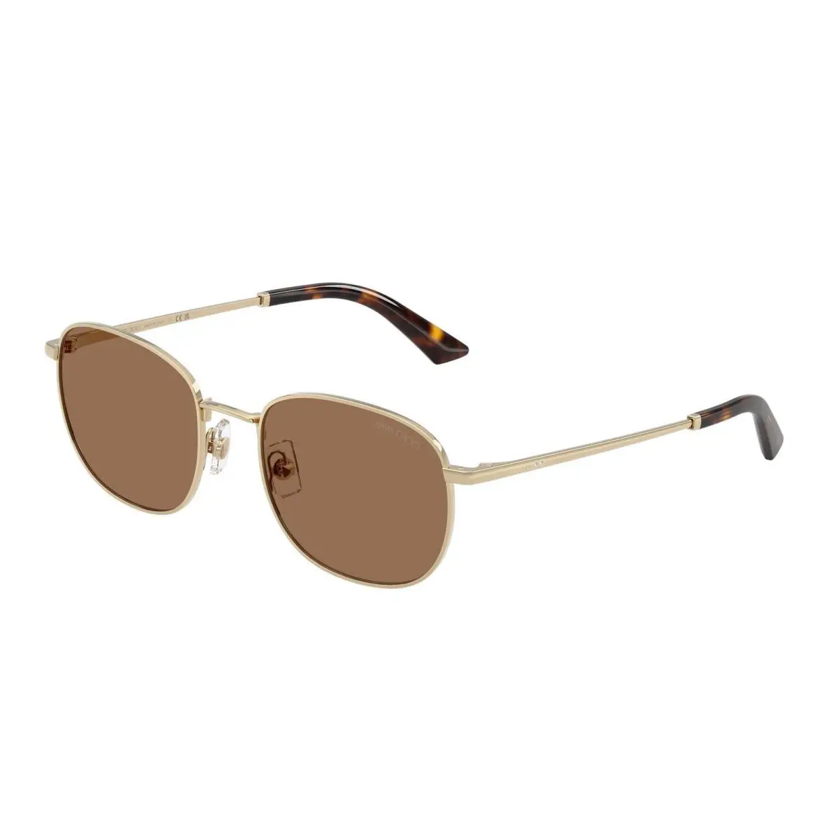 JC 4025 B Pale Gold / Dark Brown 300673 Size 52 Sunglasses by Jimmy Choo