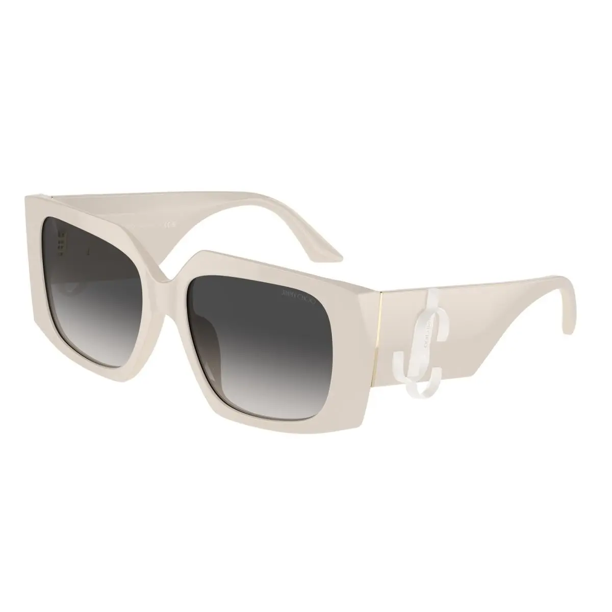 Jimmy Choo JC 5006 U White Gradient Grey 50088G Size 55 Sunglasses